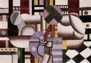 Fernard Leger Woman and still life oil